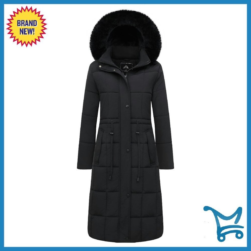 Women's Waterproof Parka Winter Coat Long Puffer Snow Jacket Warm